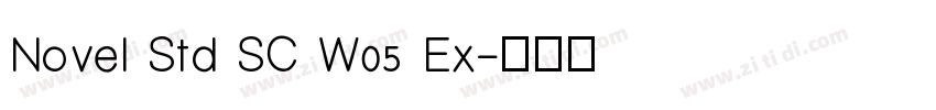 Novel Std SC W05 Ex字体转换